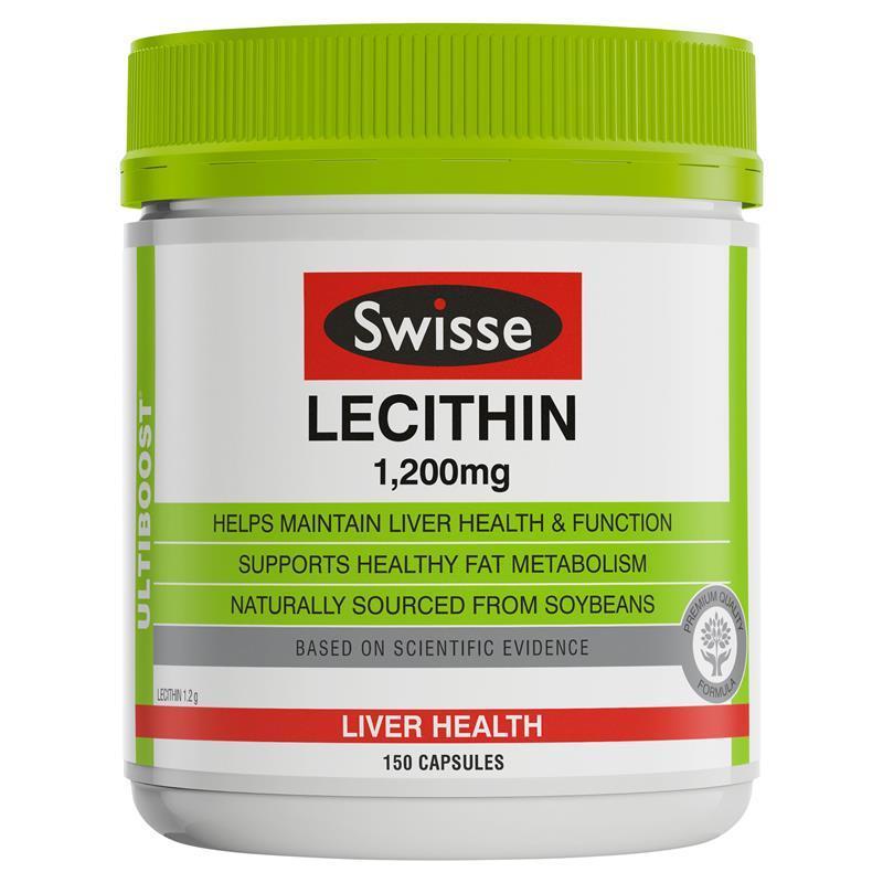 Mầm đậu nành Úc Swisse Lecithin 1200mg 150 viên | Xuất xứ Úc