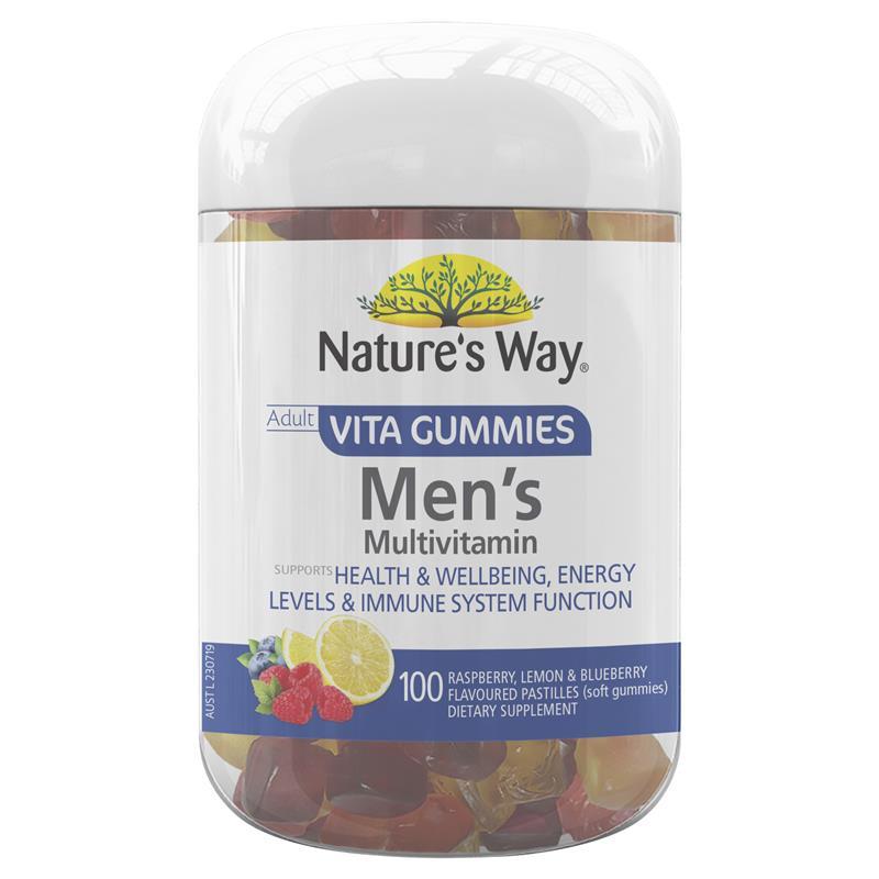 Kẹo dẻo Nature's Way Men's Multivitamin Vita Gummies 100 viên | Mua sắm hàng Úc tại Ausmart