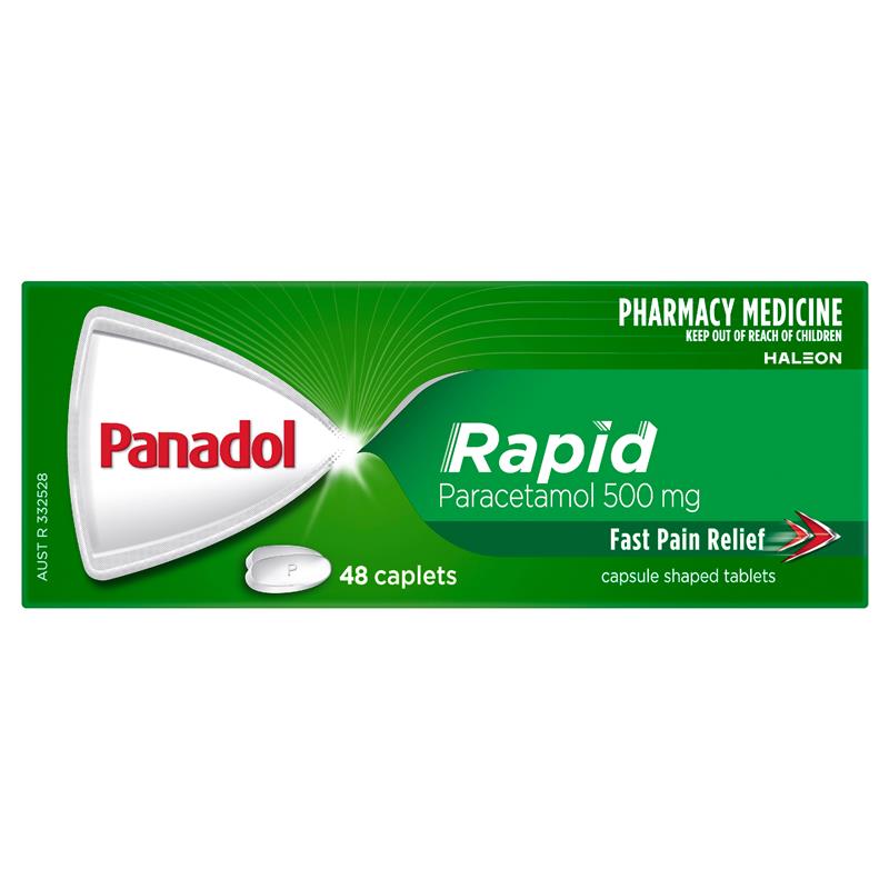 Giảm đau hạ sốt tác động nhanh Panadol Rapid Paracetamol 500mg viên oval