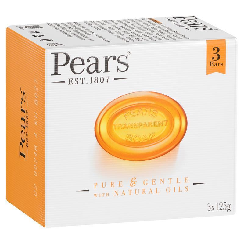 Xà phòng dịu nhẹ Pears Pure And Gentle With Natural Oils Transparent Soap