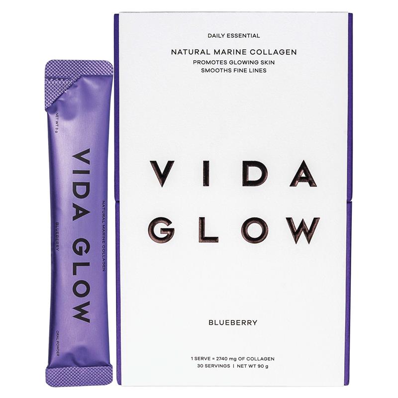 Bột uống bổ sung collagen Vida Glow Natural Marine Collagen