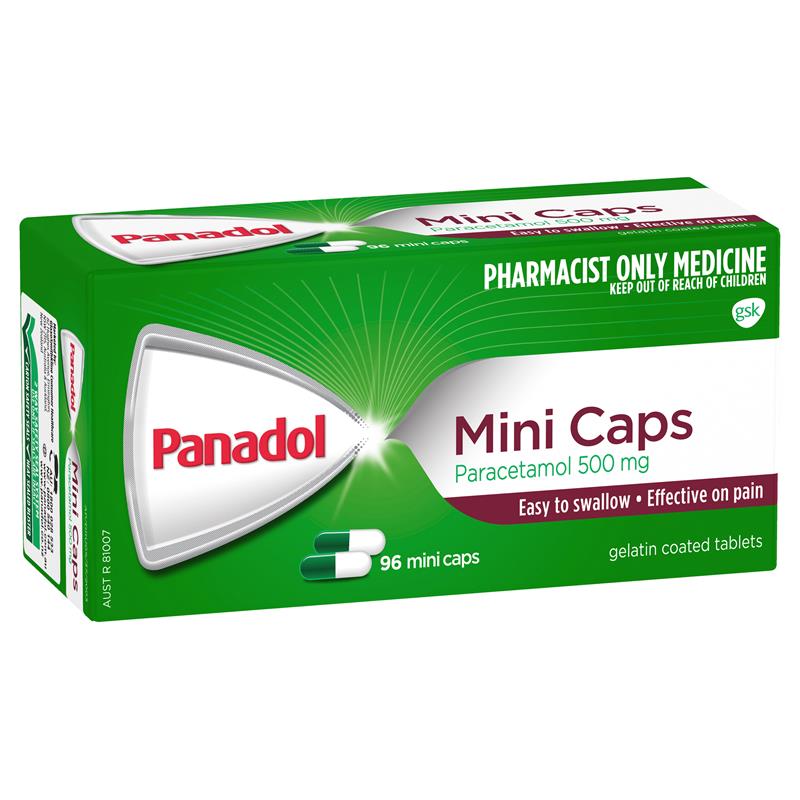 Viên nang giảm đau Panadol Paracetamol Pain Relief Mini Capsules