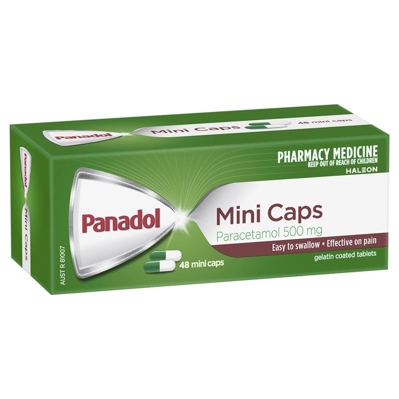 Viên nang giảm đau Panadol Paracetamol Pain Relief Mini Capsules