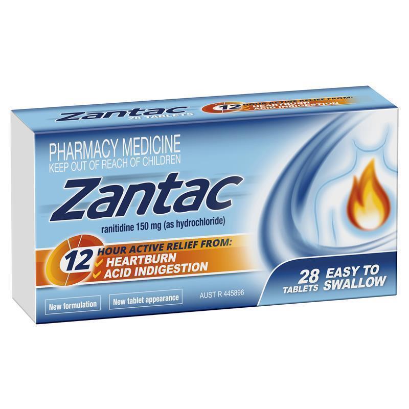 Viên uống hỗ trợ dạ dày Zantac 12 Hour Ranitidine 150mg
