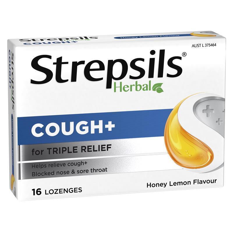 Viên ngậm giảm ho thảo dược Strepsils Herbal Cough Lozenges