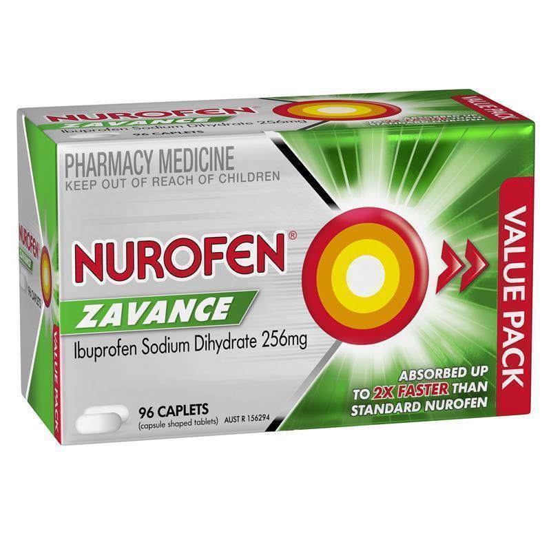 Viên uống giảm đau nhanh Nurofen Zavance Fast Pain Relief Ibuprofen 256mg