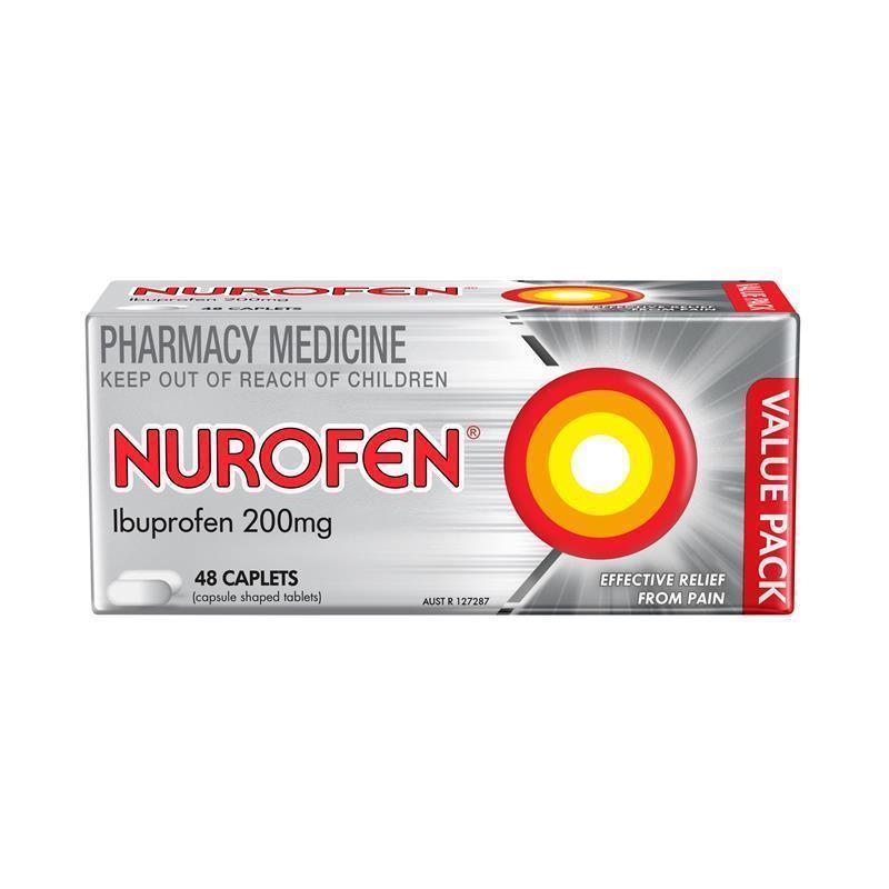 Viên uống giảm đau và kháng viêm Nurofen Pain and Inflammation Relief Ibuprofen 200mg