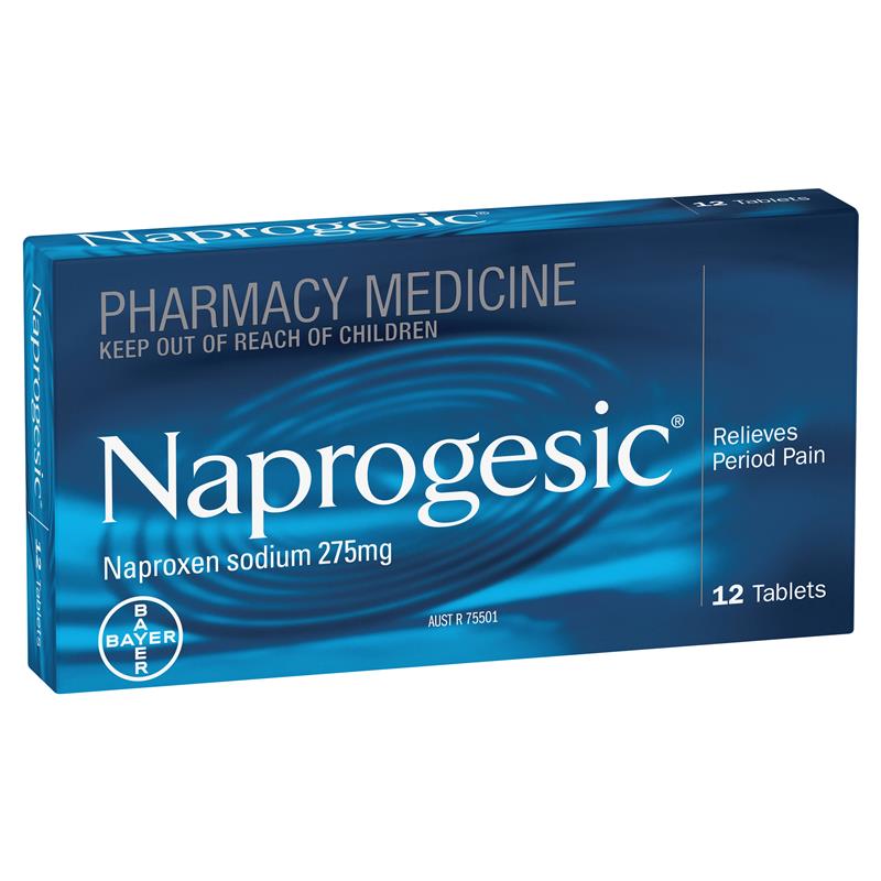 Viên uống giảm đau bụng kinh Naprogesic Naproxen Sodium 275mg