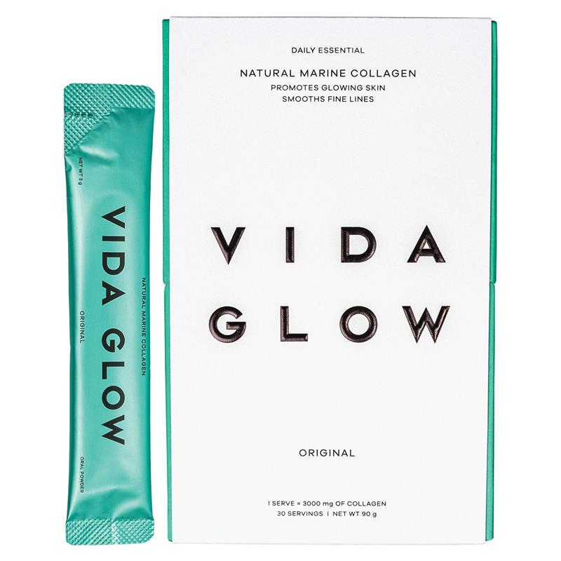 Bột uống bổ sung collagen Vida Glow Natural Marine Collagen