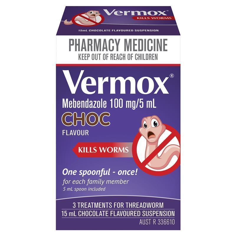 Thuốc tẩy giun Vermox Worming Treatment