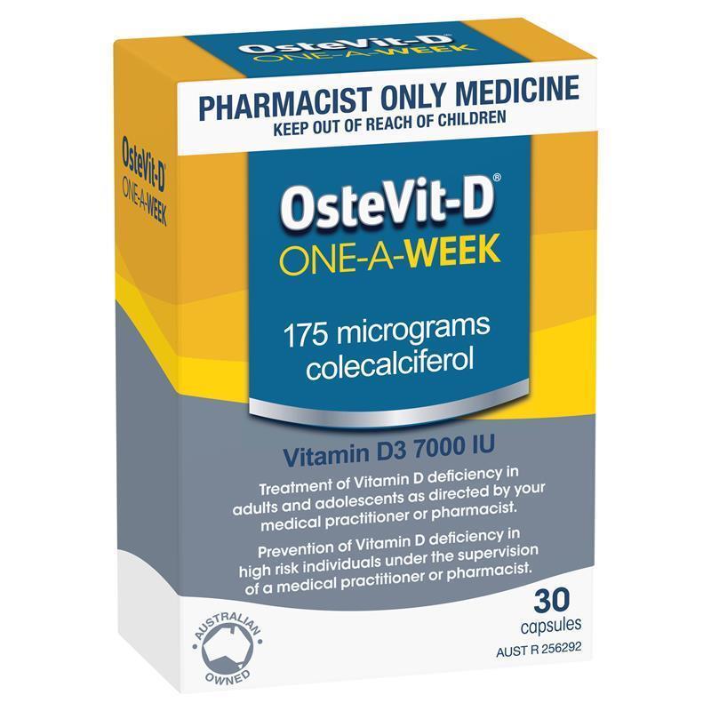 Viên uống bổ sung Vitamin D3 OsteVit-D Vitamin D3 7000IU 1-A-Week