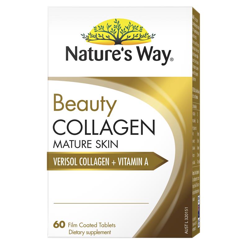 Viên uống Nature's Way Beauty Collagen Mature Skin 60 viên | Nhập khẩu từ Úc