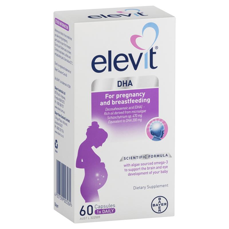Viên uống Elevit DHA For Pregnancy & Breastfeeding 60 viên | Sản phẩm chính hãng Úc