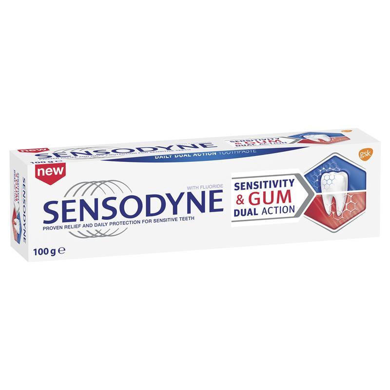 Kem đánh răng Sensodyne Sensitivity & Gum Dual Action 100g | Hàng xách tay Úc