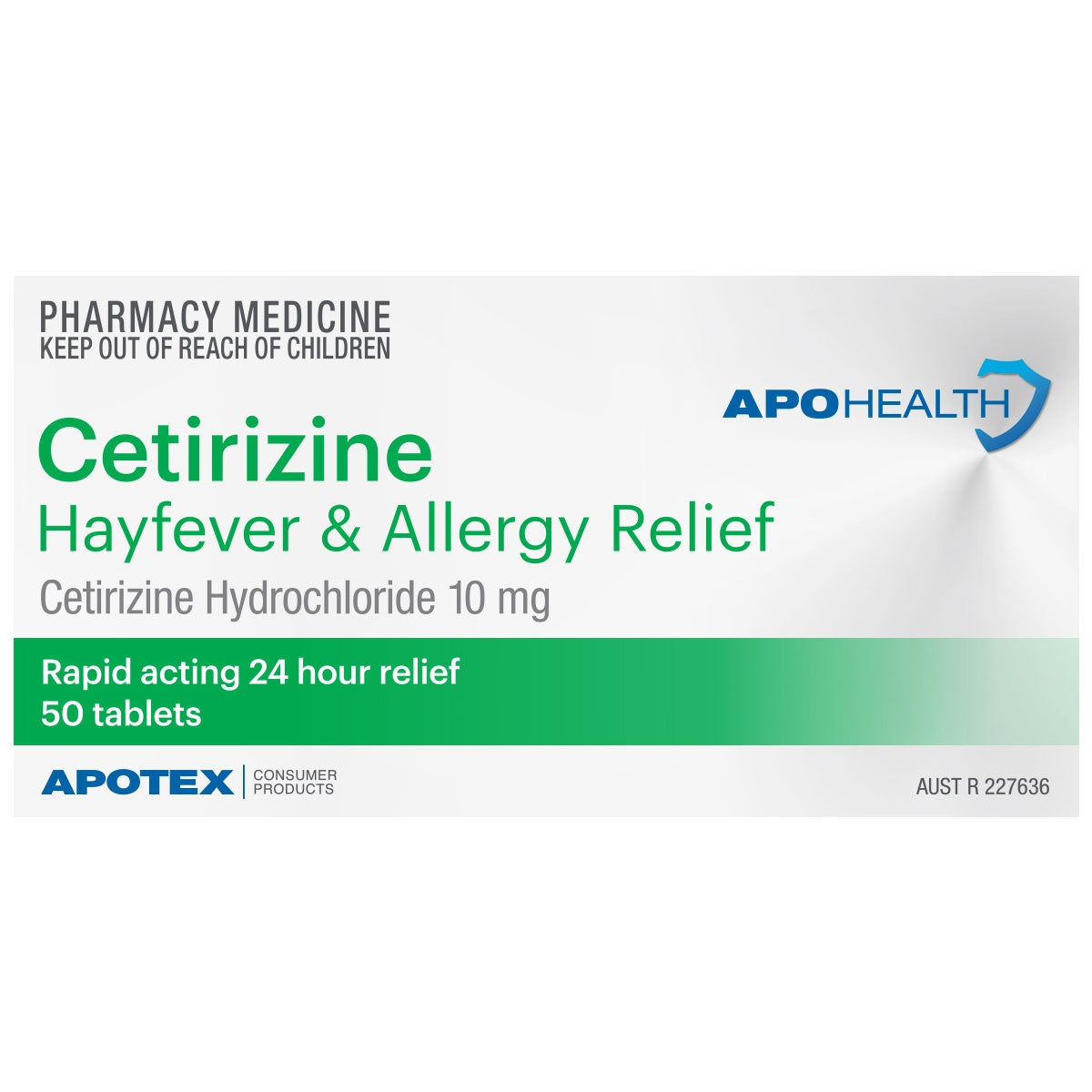 Thuốc dị ứng ApoHealth Cetirizine 10mg Hayfever & Allergy Relief