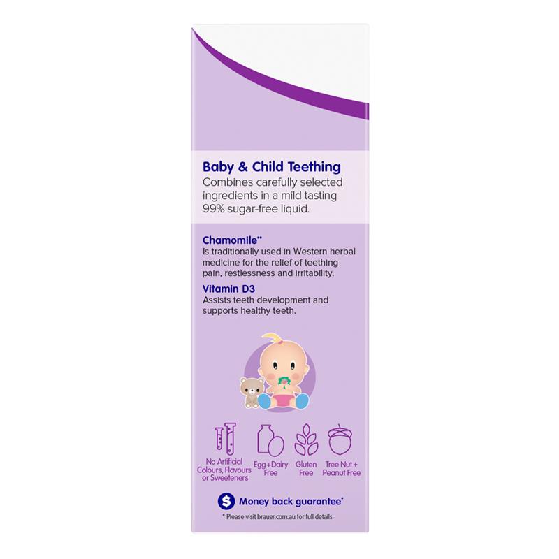 Siro giảm đau khi mọc răng Brauer Baby & Child Teething 100ml