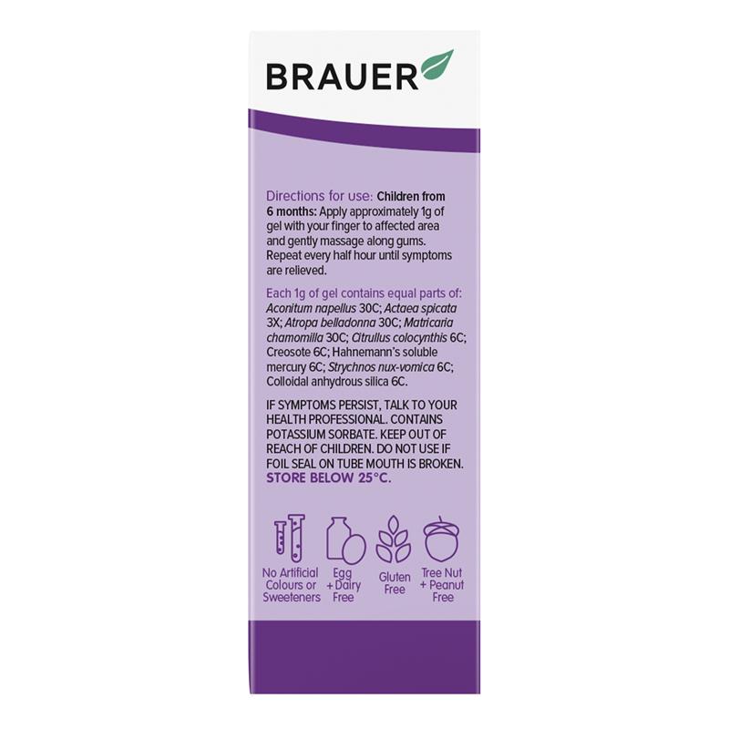 Gel giảm đau răng Brauer Baby & Child Teething Gel 20g