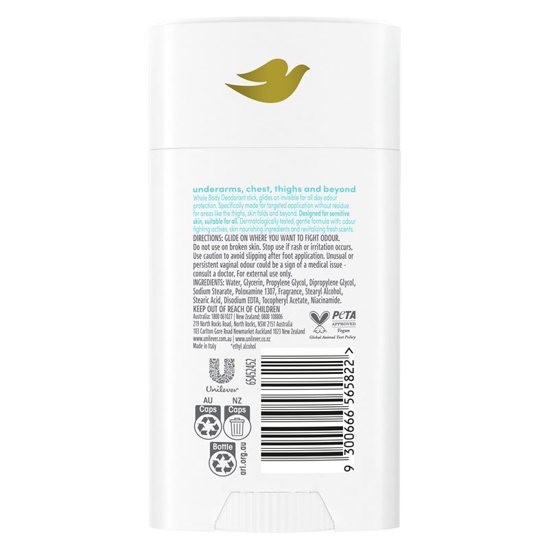 Sáp khử mùi toàn thân Dove Women Whole Body Deodorant Stick