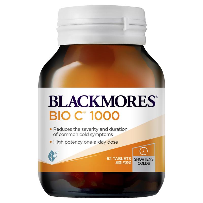 Viên uống bổ sung Vitamin C Blackmores Bio C 1000mg 62 viên | Chất lượng đảm bảo từ Úc