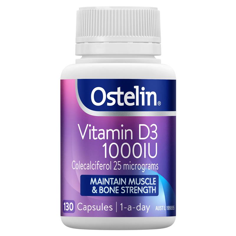 Viên uống bổ sung Vitamin D3 1000IU Ostelin của Úc
