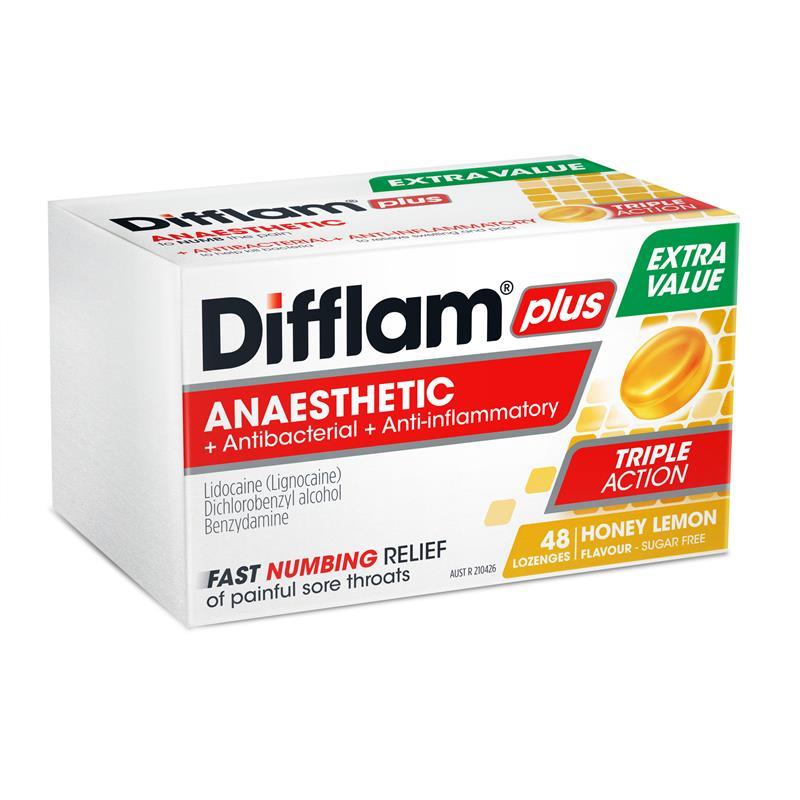 Viên ngậm giảm đau họng không đường Difflam Sore Throat Sugar Free