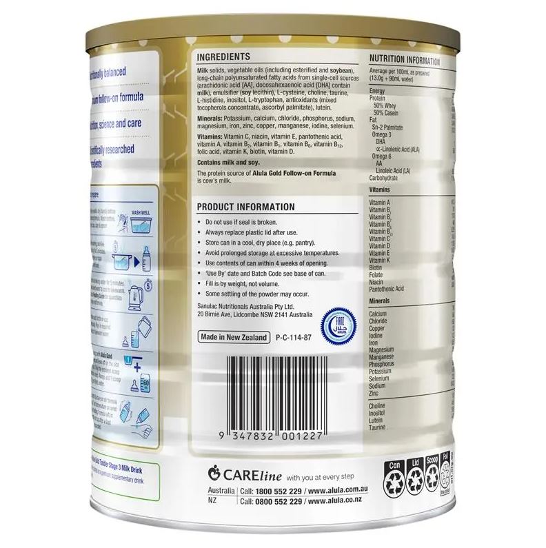 Sữa Alula Gold số 2 Follow On 900g (6-12 tháng)