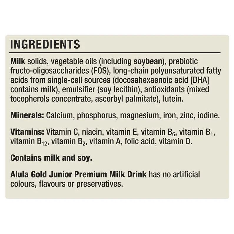 Sữa Alula Gold số 4 Junior của Úc 900g cho trẻ trên 2 tuổi