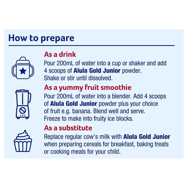 Sữa Alula Gold số 4 Junior của Úc 900g cho trẻ trên 2 tuổi