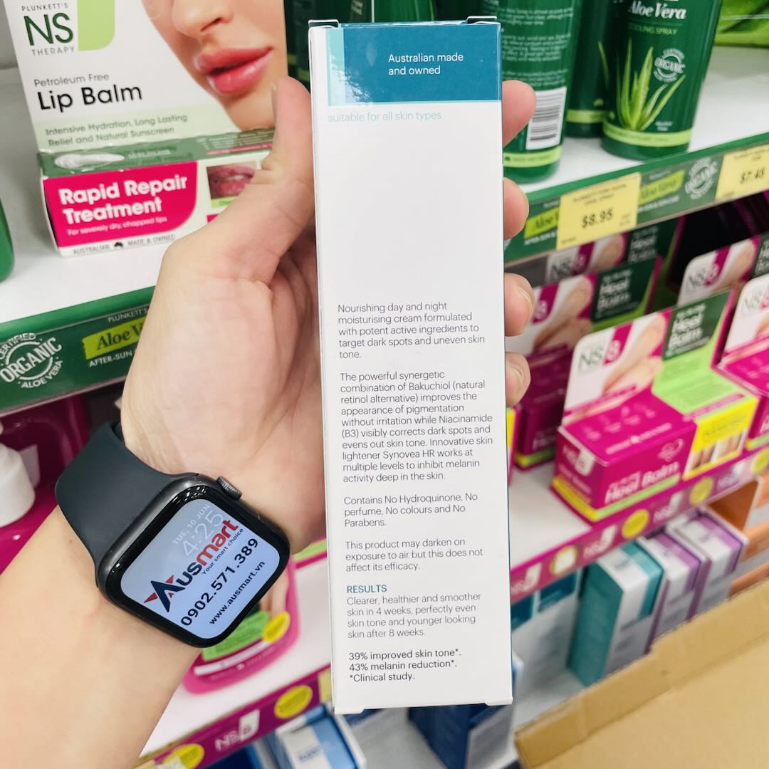 Kem dưỡng ẩm giảm thâm nám John Plunkett's SuperEven Dark Spot Correcting Moisturiser 60ml