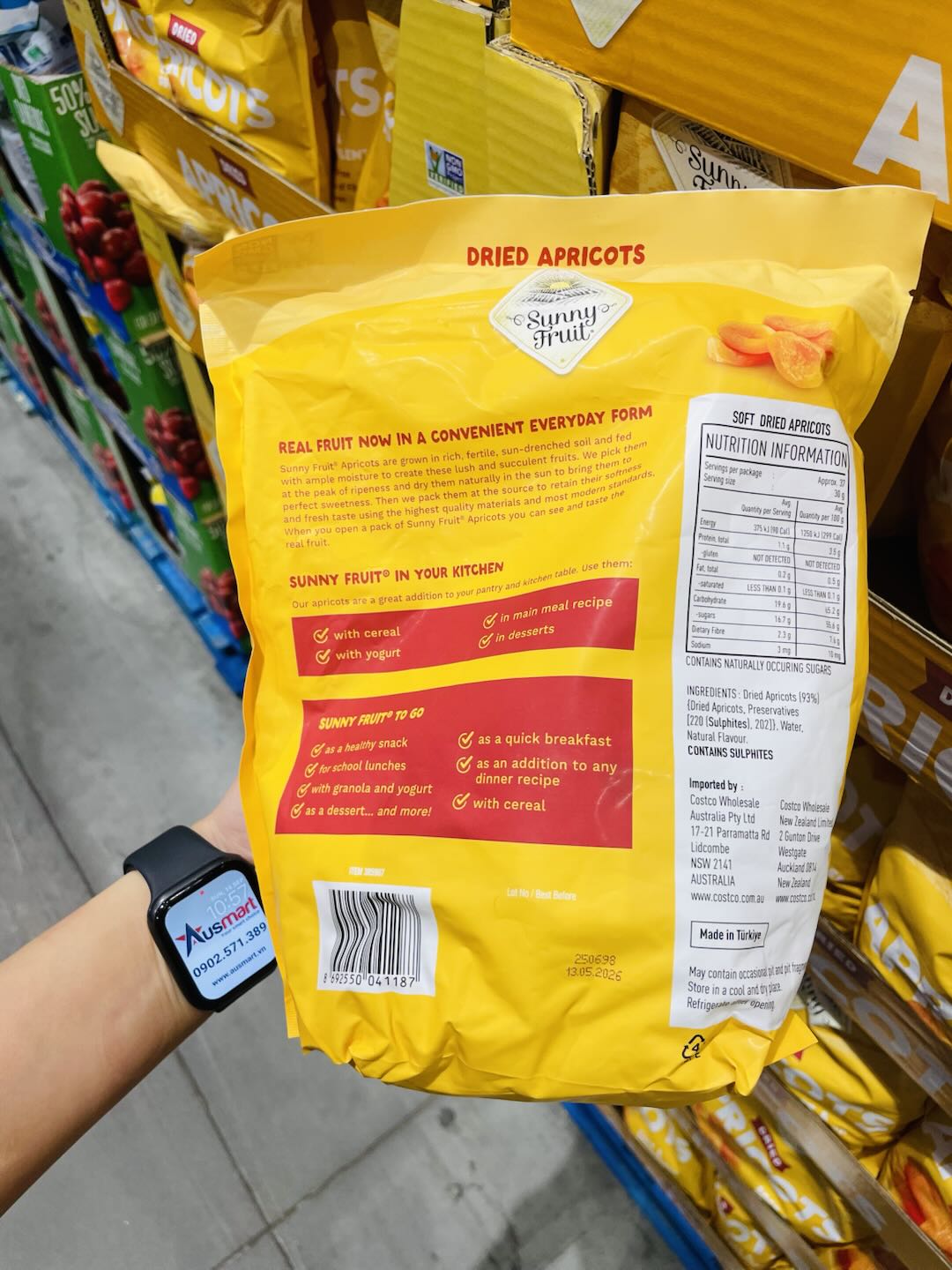 Mơ khô Sunny Fruits Dried Apricots Soft & Succulent 1.13kg