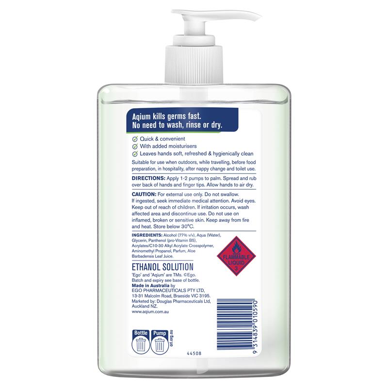 Gel rửa tay khô diệt khuẩn Aqium Antibacterial (Aloe)