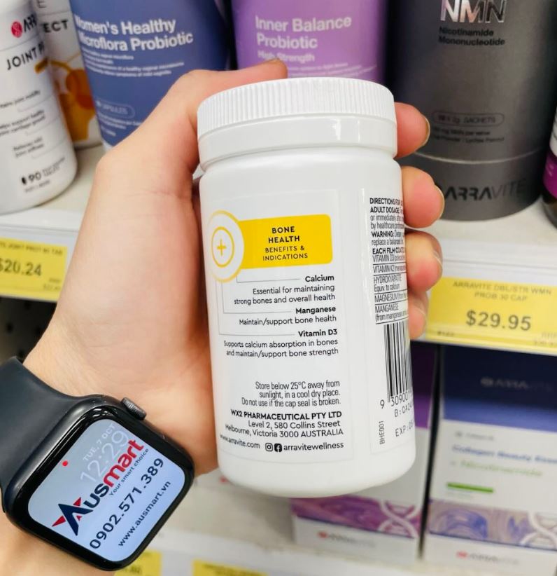 Viên uống bổ xương Arravite Bone Health 60 viên