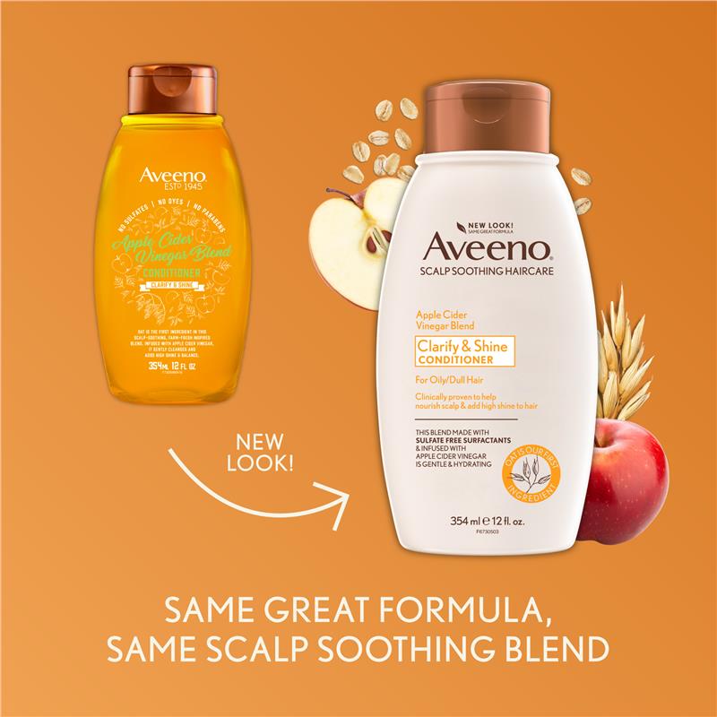 Dầu xả cho tóc xỉn màu Aveeno Apple Cider Vinegar Clarifying Conditioner For Dull Hair
