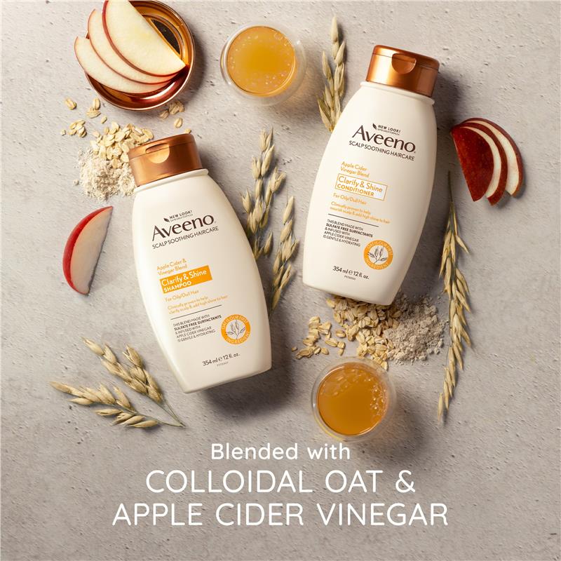 Dầu xả cho tóc xỉn màu Aveeno Apple Cider Vinegar Clarifying Conditioner For Dull Hair
