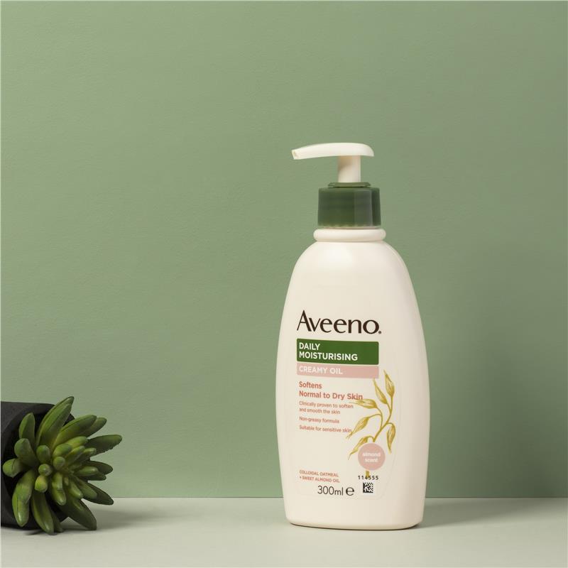 Sữa dưỡng thể Aveeno Daily Moisturising Creamy Oil Almond Scent Body Lotion