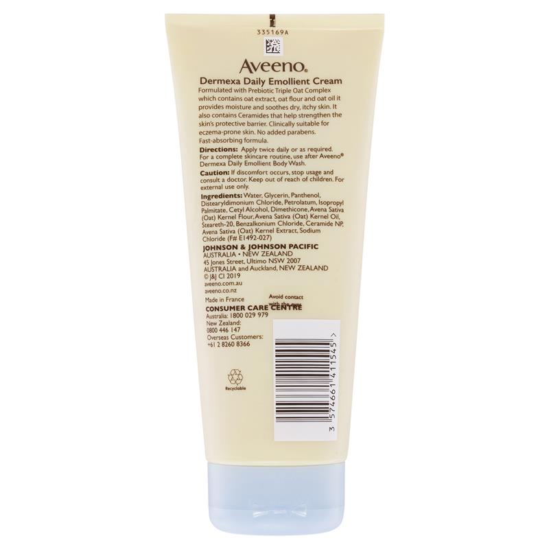 Kem dưỡng Aveeno Dermexa Daily Emollient Fragrance Free Body Cream
