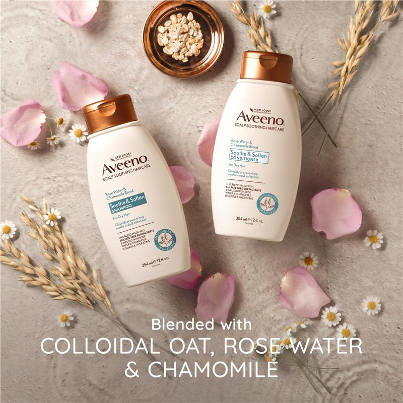 Dầu xả cho tóc khô Aveeno Rose Water & Chamomile Conditioner