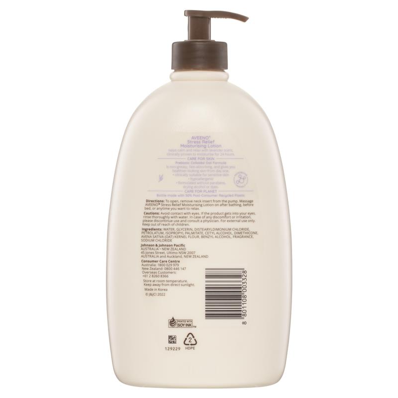 Sữa dưỡng thể Aveeno Stress Relief Moisturising Lavender Scent Body Lotion