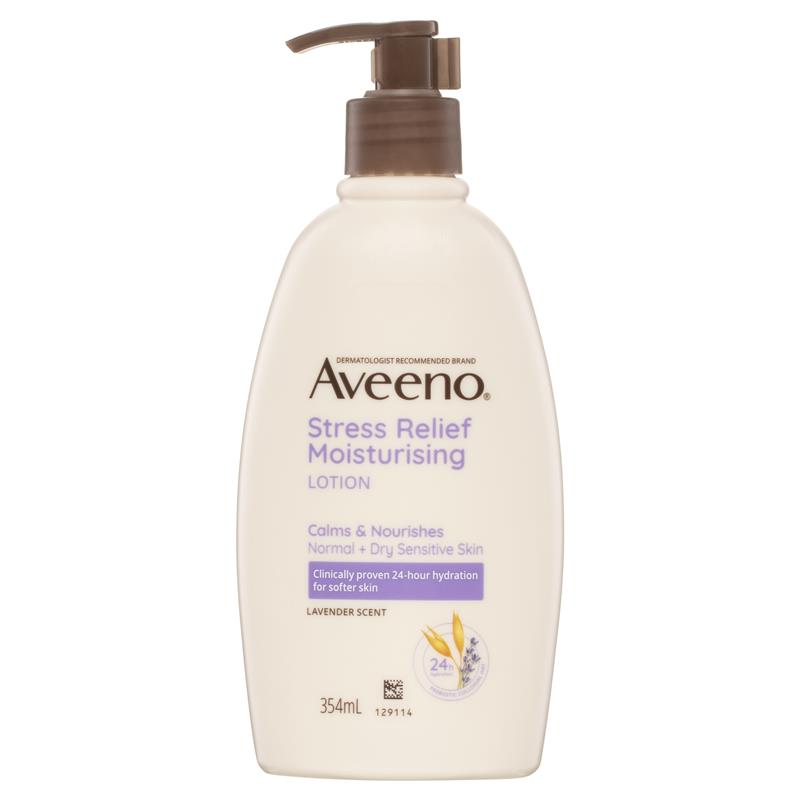 Sữa dưỡng thể Aveeno Stress Relief Moisturising Lavender Scent Body Lotion