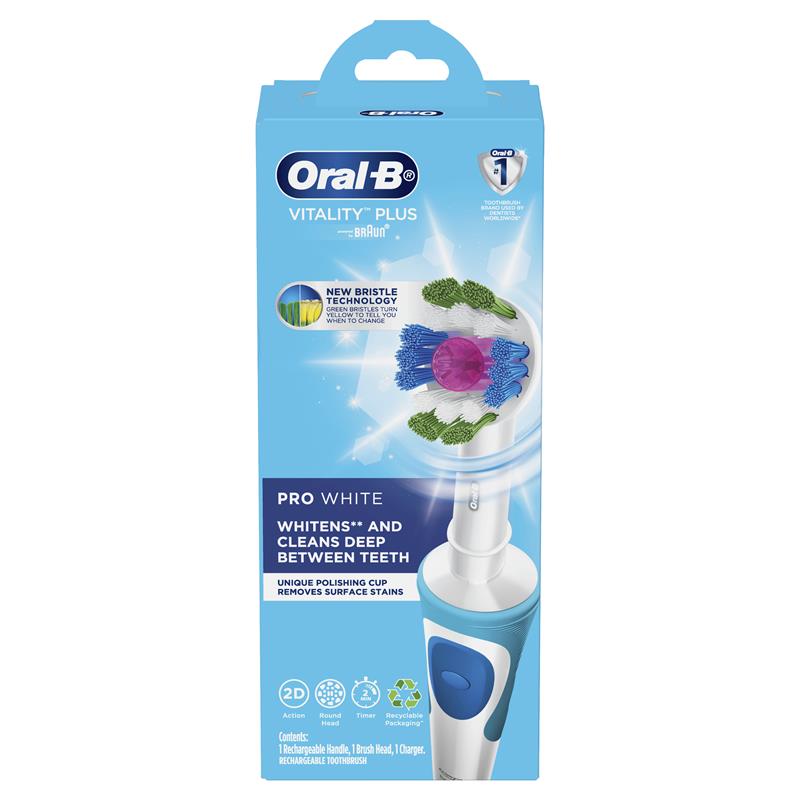 Bàn Chải Điện Oral B Vitality Plus Pro White