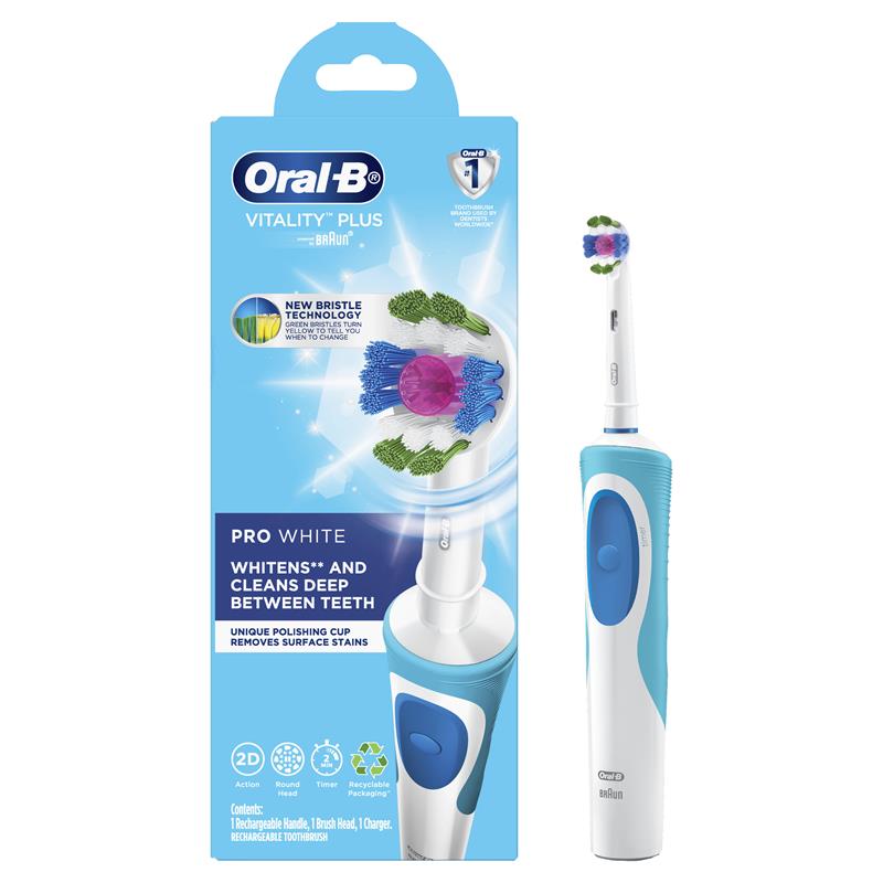 Bàn chải điện Oral B Vitality Plus Pro White