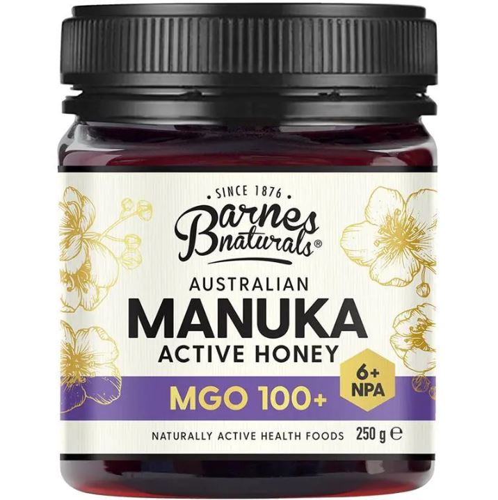 Mật ong Manuka Úc Barnes Naturals MGO 100+ Australian Honey