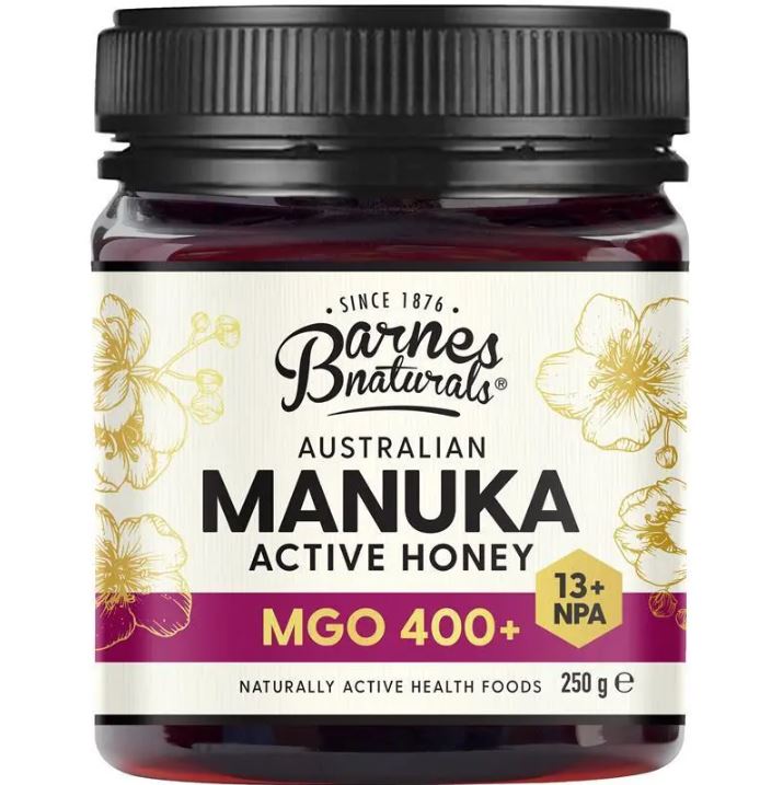 Mật ong Manuka Úc Barnes Naturals MGO 400+ Australian Honey