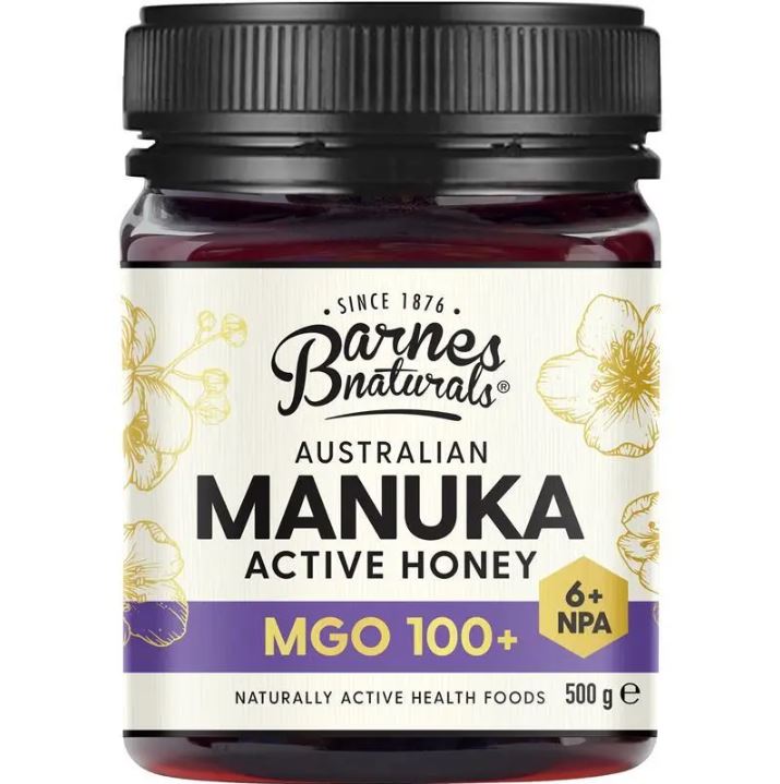 Mật ong Manuka Úc Barnes Naturals MGO 100+ Australian Honey