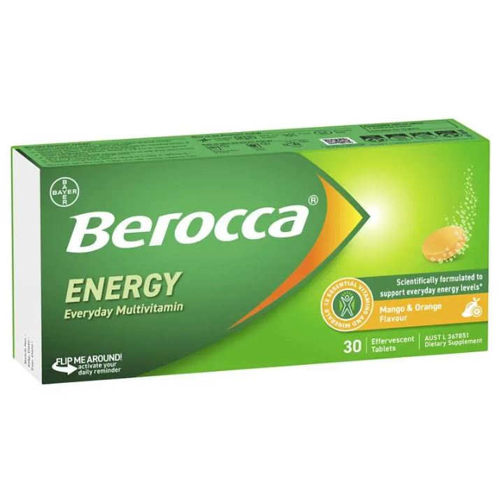Vitamin tổng hợp Berocca Mango & Orange Effervescent
