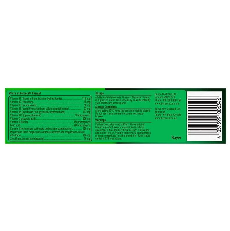 Viên sủi Berocca Orange Energy Performance