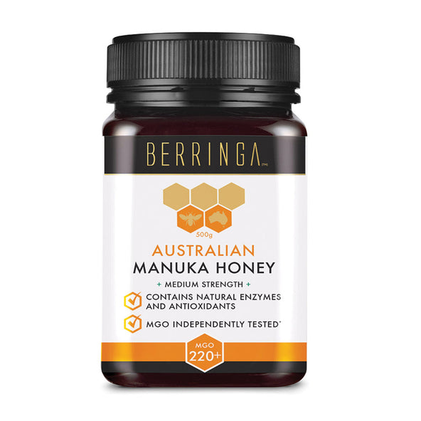 Mật ong Manuka Úc Berringa Australian Manuka Honey Medium Strength MGO 220+