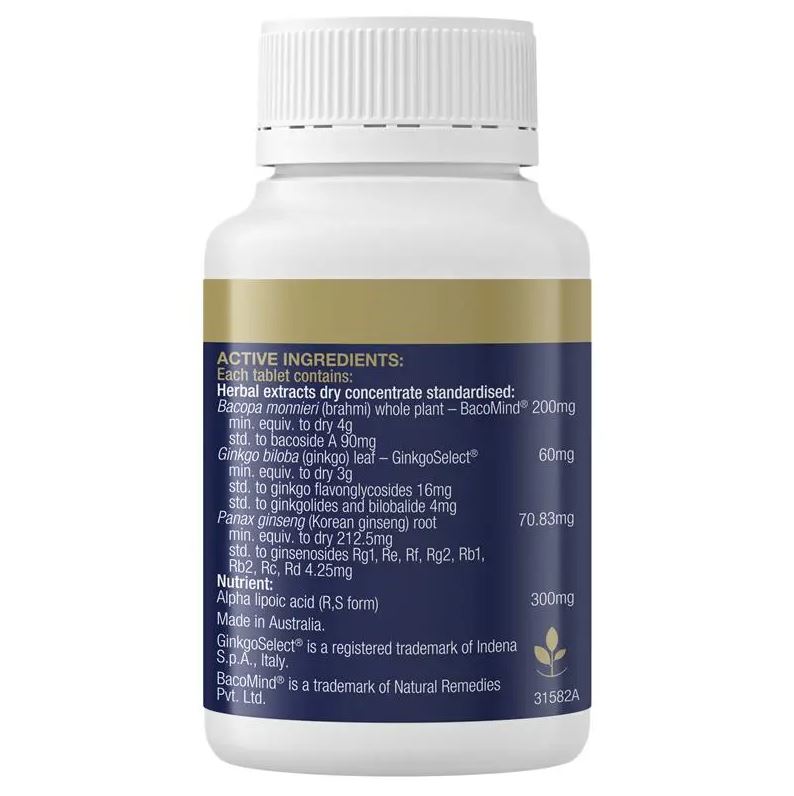 Hỗ trợ chức năng nhận thức Bioceuticals Cognition Support 60 viên