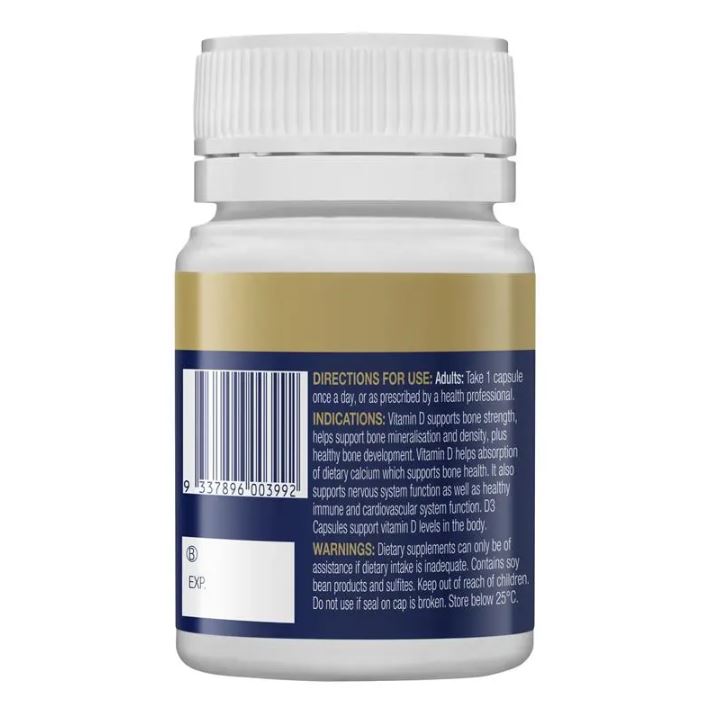Viên uống vitamin D3 phát triển xương khỏe mạnh BioCeuticals D3 Capsules