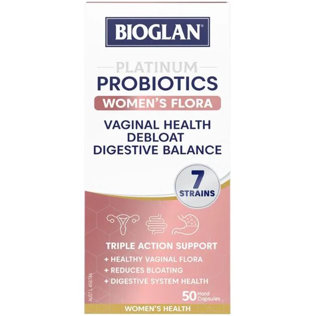 Men vi sinh cho phụ nữ Bioglan Platinum Probiotics Women's Flora 50 viên